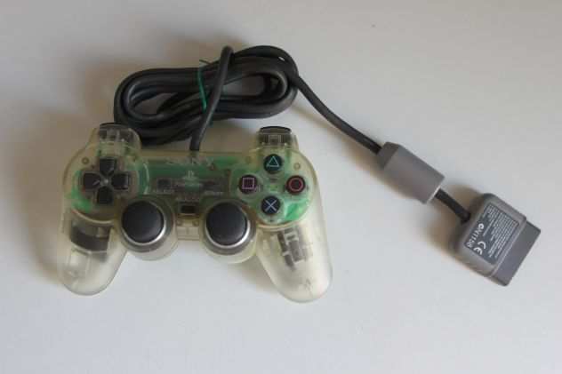 SCPH 1200 Sony PlayStation PS1 TRASPARENTE Controller originale usato buono. Co