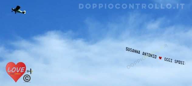 Scritte Aeree, Dediche con Aereo, Aereo con Striscione, Aerei Trainano Messaggio