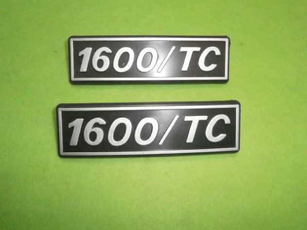 Scritte loghi targhette posteriori Fiat 131 1600 TC REAR PLATE FIAT 131 1.6 TC