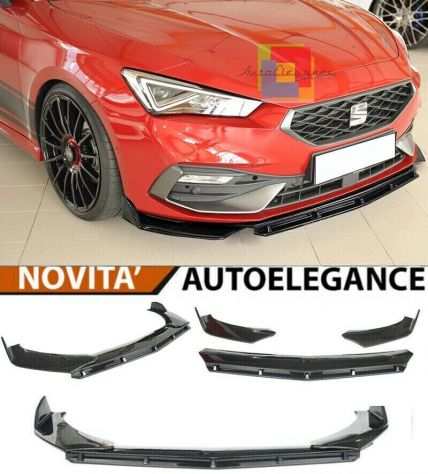 SEAT LEON KL 2019 PARACHOQUES DELANTERO SPLITTER GLOSS BLACK LOOK FR - 3P -