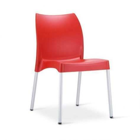 Sedia cod 8031x color rosso per arredo esterno