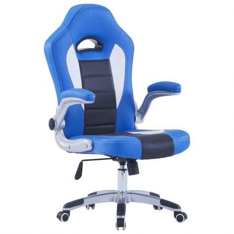 Sedia da Gaming Blu in Similpelle