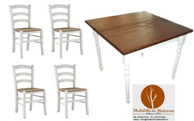 Sedie e Tavoli Bar Ristorante Shabby Set Cod 502 150 euro