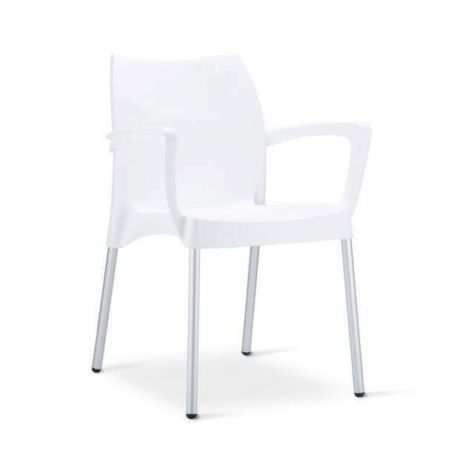 Sedie In Polipropilene Per Arredamento Esterno cod 8032x Color bianco