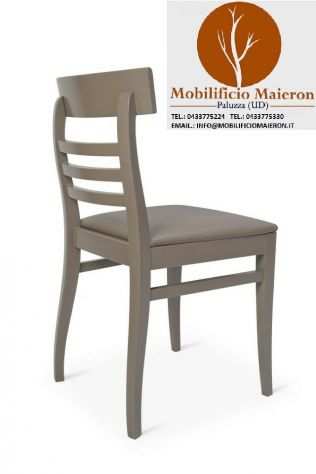 Sedie Modena Moderne Imbottite Legno Colorate Arredo Bar Ristorante Cod.3066I
