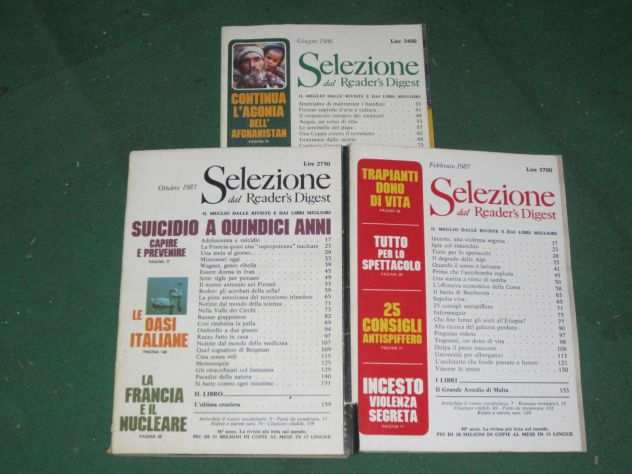 Selezione dal R. Digest - 38 fascicoli 1980-1988