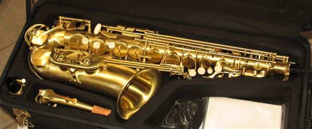 SELMER SA80 Style Sax Alto in BRONZO Satinato NUOVO (Garanzia)