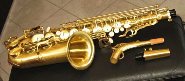 SELMER SA80 Style Sax Alto in BRONZO Satinato NUOVO (Garanzia)