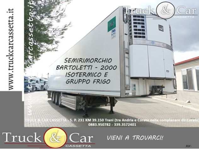 SEMIRIMORCHIO BARTOLETTI - FURGONE ISOTERMICO CON GRUPPO FRIGO-2000-FNA 042025