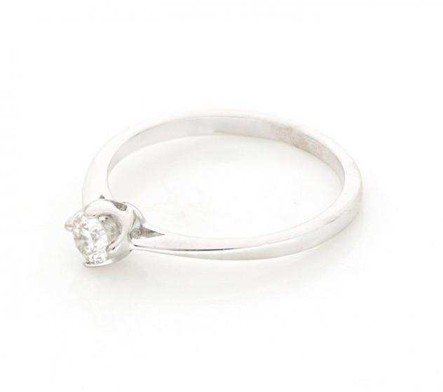 Senza Prezzo di Riserva - Anello - 18 carati Oro bianco - 0.20 tw. Diamante (Naturale)