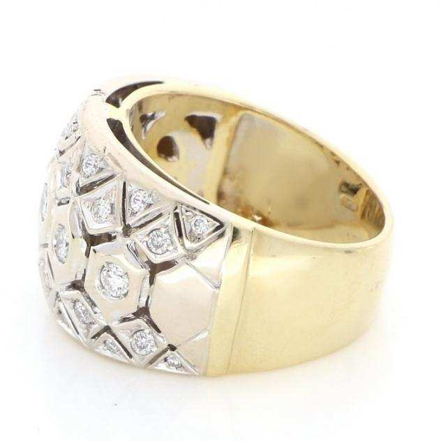 Senza Prezzo di Riserva - Anello - 18 carati Oro giallo - 1.00 tw. Diamante (Naturale)