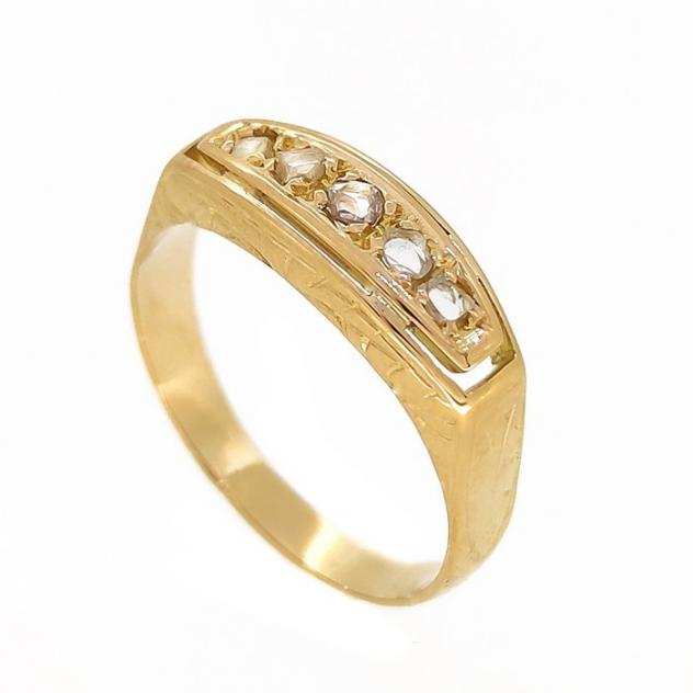 Senza Prezzo di Riserva - Anello - 18 carati Oro giallo Diamante
