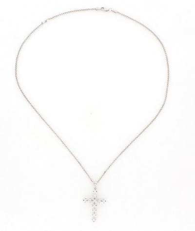Senza Prezzo di Riserva - Collana - 18 carati Oro bianco - 0.78 tw. Diamante (Naturale)