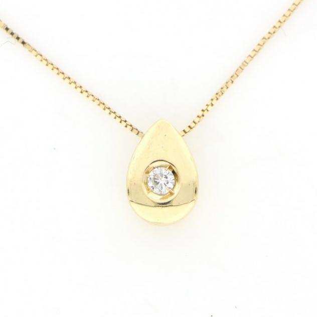 Senza Prezzo di Riserva Collana - Oro giallo 0.03ct. Diamante