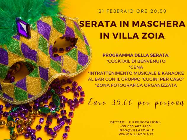 SERATA IN MASCHERA IN VILLA ZOIA