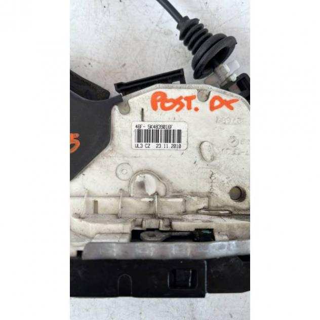 SERRATURA POSTERIORE DESTRA VOLKSWAGEN Polo 5Acircdeg Serie 5K4839016F (0917)