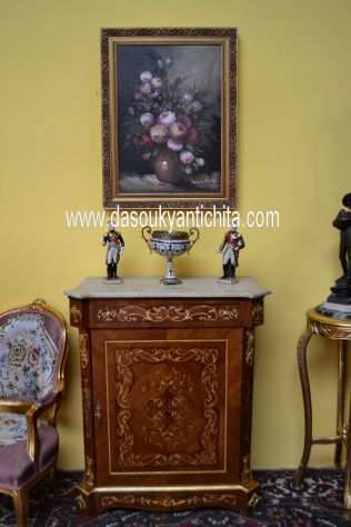 Servante credenza intarsiata stile Napoleone III