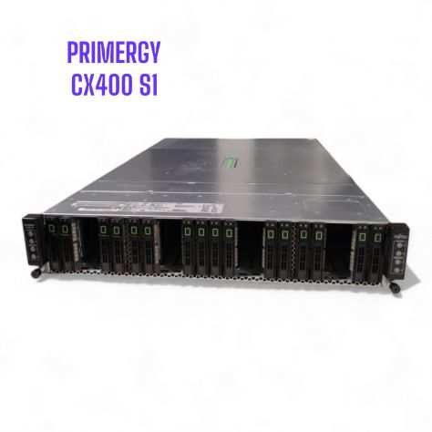 Server Fujitsu CX400 S1  2 x XEON E52620 4 NODE  RAM(8,16,8,8)G 4(24xSAS 2.5