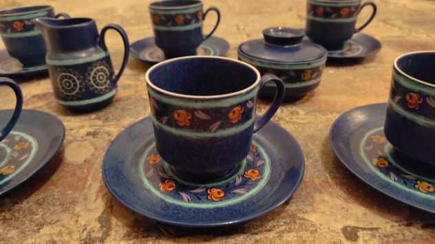 Servizio da caffegrave Vintage in ceramica blu