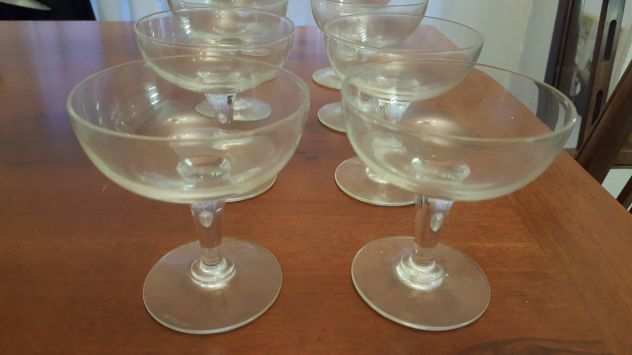Servizio di 8 bicchieri in cristallo coppe da Champagne Vintage