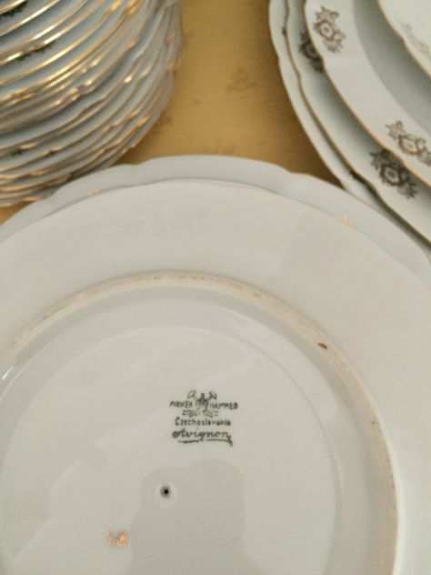 servizio piatti porcellana anni 50
