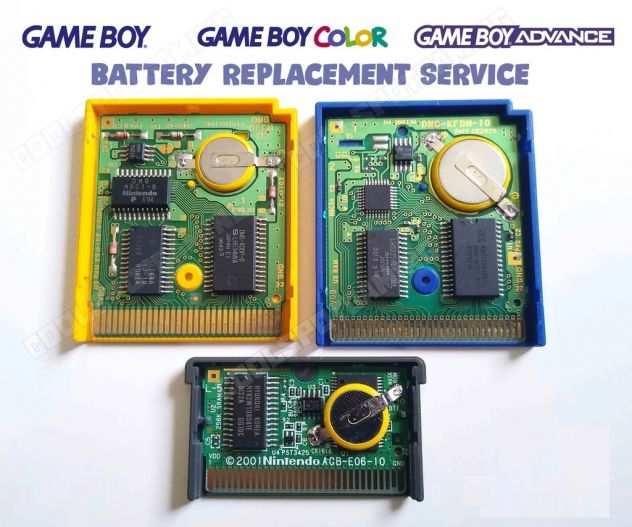 Servizio Sostituzione batterie CR1616 Pokeacutemon Game Boy ColorAdvance
