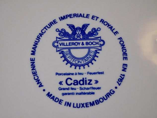 Servizio VILLEROY amp BOCH Cadiz Septfontaines con vassoio in fine porcellana