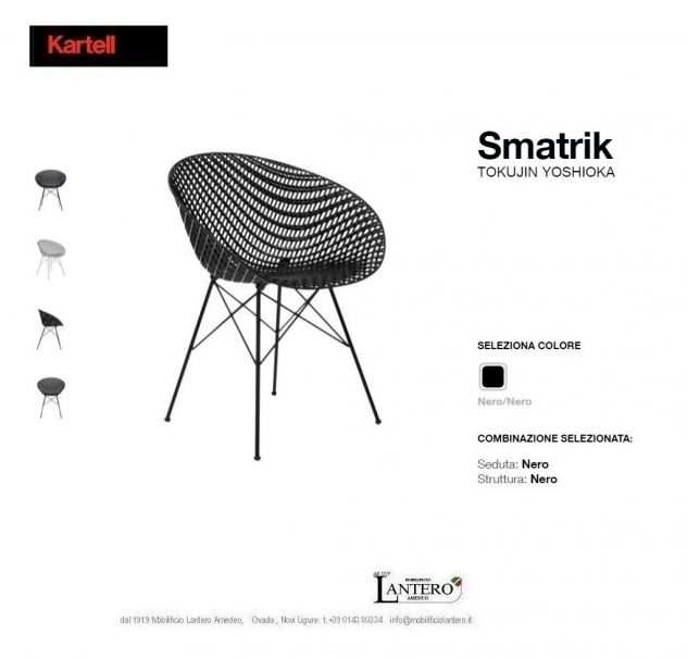 set 2 sedie SMATRIK KARTELL casa ufficio studio cucina tavolo