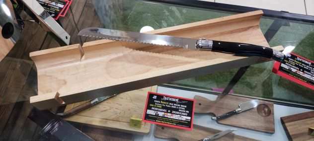 SET COLTELLO per il PANE Laguiole  tagliere in legno