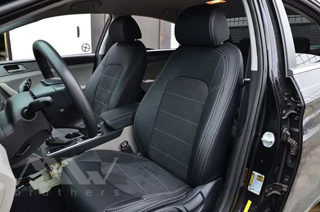 Set Coprisedili su misura per Hyundai Sonata (LF) (2014-2019)EcopelleAlcantara