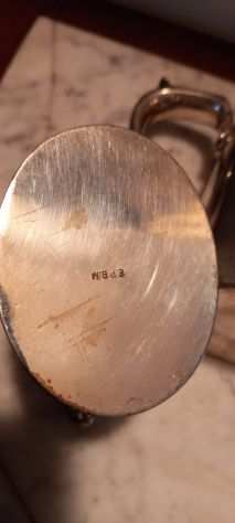Set da tegrave vintage in argento Sheffield Elettro Plate E.P.B.M formato da teiera
