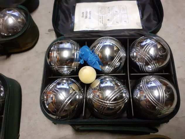 Set di bocce petanque in metallo quotBuffaloquot