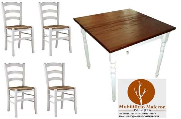 Set Grosseto Tavoli Sedie Ristorante Pizzerie Pub In Stile Shabby Chic cod102