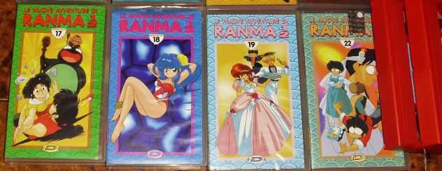 SET LOTTO 21 VHS videocassette Ranma 12 Anime Manga cartoni animati giapponesi