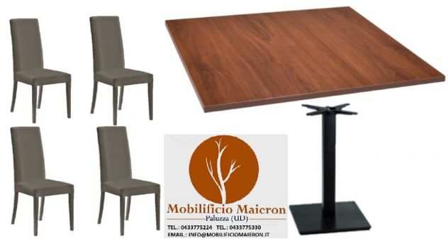 Set Sedie Tavoli Isernia Per Arredamento Bar Ristorante Pub Stile Moderno