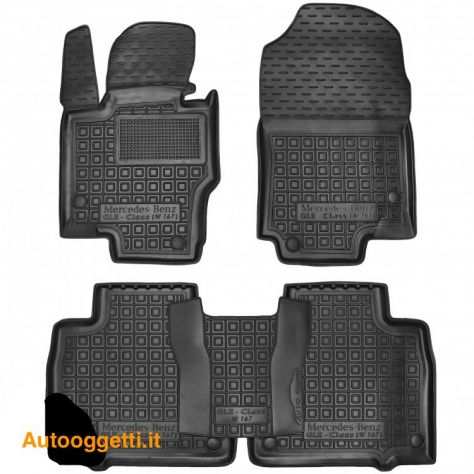 Set tappetini di gomma su misura per Mercedes GLE-Class W167 (2019)