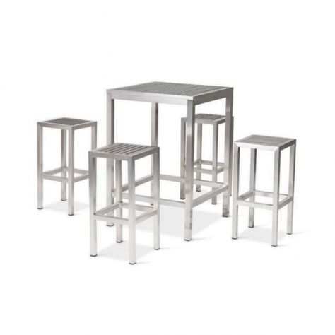 Set tavoli e sgabelli in alluminio cod 003 nuovi affare