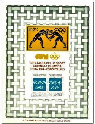 SETTIMANA SPORT GIORNATA OLIMPICA ROMA 1984 FORO ITALICO