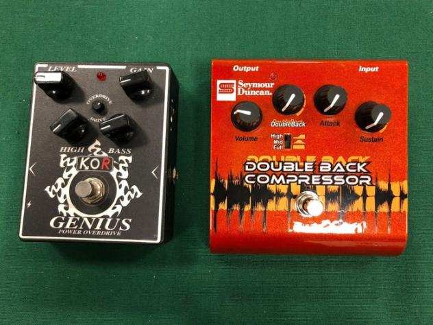 Seymour Duncan  Kor - double back compressor - Genius overdrive - Effect pedal