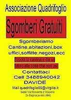 Sgomberi gratuiti Case , cantine ,case ecc Ravenna e Provincia