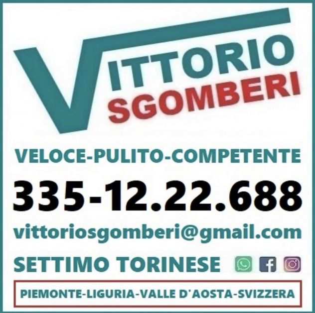 Sgombero alloggi uffici magazzini (anche urgenze)