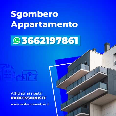 Sgombero Appartamento Milano - Veloce ed economico
