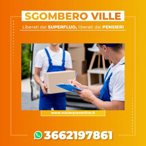 Sgombero Ville Milano - Veloci e Professionali