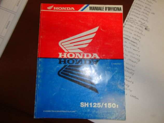 SH125 SH150 manuale officina x manutenzione scooter Honda