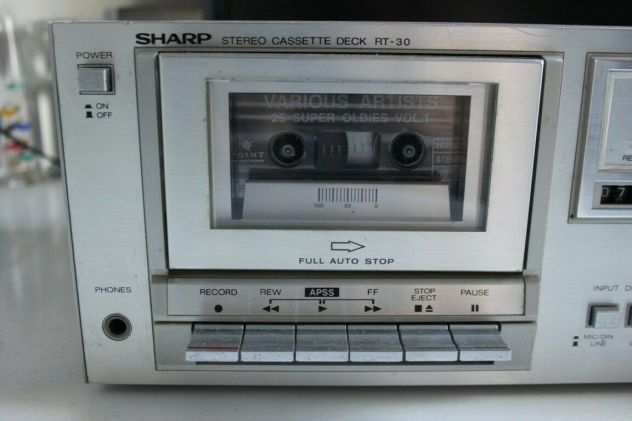 SHARP stereo cassette deck RT-30h usato