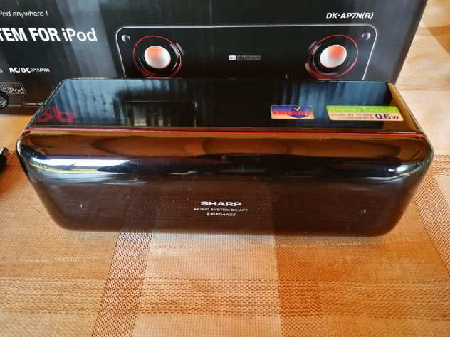 SHARP STEREO SPEAKER - CASSE AUDIO PER APPLE IPOD - Modello DK-AP7N(R)