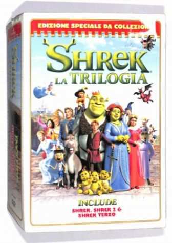 Shrek. La trilogia Cofanetto 3 DVD Edizione Speciale da collezione nuovo