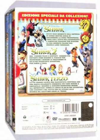 Shrek. La trilogia Cofanetto 3 DVD Edizione Speciale da collezione nuovo