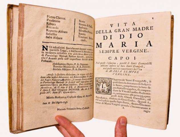 Sianda - Vita della Gran Madre di Dio Maria sempre Vergine - 1749