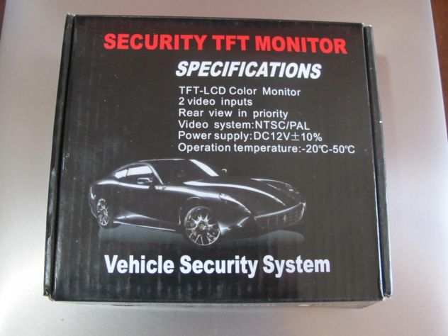 Sicurity TFT monitor per mezzi di trasporto